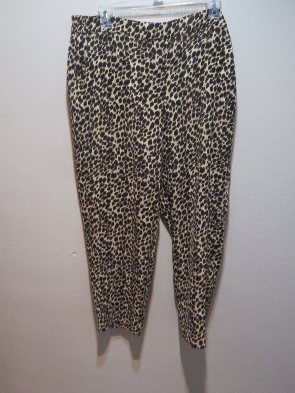 NWOT J. Crew Jamie Pants Cheetah Leopard Print Size 14